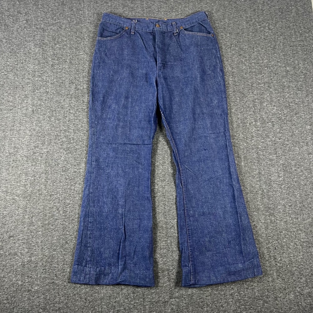 Maverick Wide Leg Jeans Womens 18 Navy Blue Good Vintage 90s Made in USA
